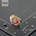 Кольцо Gorgeous Flower 18K Gold Plated Multicolour SWA ELEMENTS Austrian Crystal Adjustable Size Ring